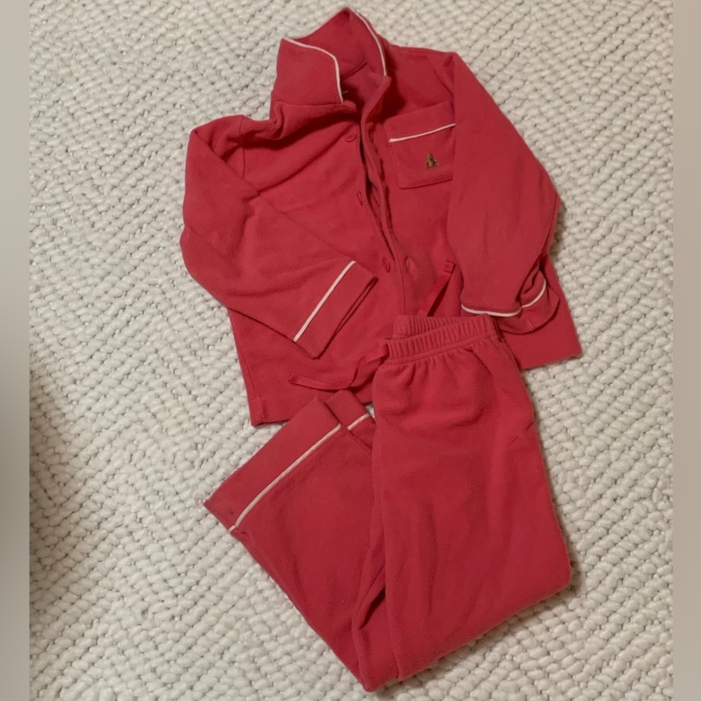Baby GAP Button Down Fleece Pajama Set. Size 4T